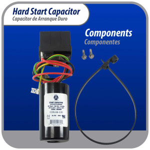 Appli Parts APHS-1 Start kit para aire acondicionado incluye Capacitor de arranque 88-108mfd 330V y relay potencial para equipos 1-3 T compresores scroll y reciprocantes 208-244V, 1Ph Appli Parts APHS-1 Start kit para aire acondicionado incluye Capacitor de arranque 88-108mfd 330V y relay potencial para equipos 1-3 T compresores scroll y reciprocantes 208-244V, 1Ph