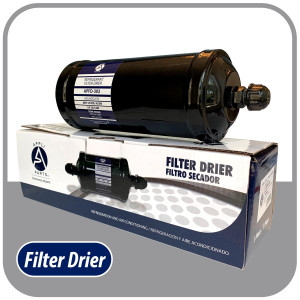 Appli Parts APFD-303 Filtro Secador 3/8 pulg para linea Liquido para Sistemas de Refrigeracion y aire acondicionado 303 SAE Rosca Universal Unidireccional 267mm Largo 100mm Ancho