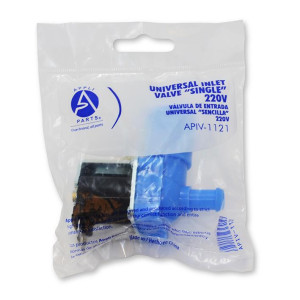 Appli Parts APIV-1121 Valvula Nevera 220 V Universal Sencilla para entrada fabricador de hielo 50/60 Hz entrada 3/4 pulg NPT y salida 1/4 pulg