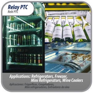 Appli Parts Interruptor de rele para mini nevera de 3 pines, 4,7 Ohmnios, 110 V, rele de arranque PTC universal, pieza de repuesto para multiples marcas de refrigeradores, enfriadores de vino APSR-4002P