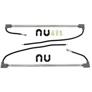 Appli Parts APDH-12G276 Resistencia Deshielo Vidrio 29.5 cm (11-5/8 pulg), 110 V, 2 piezas, para Descongelamiento de Refrigeradoras remplaza NUV-276