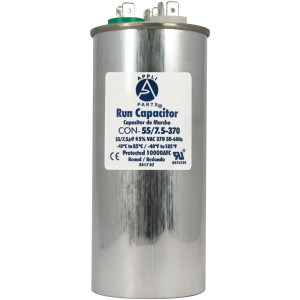 Appli Parts Condensador Capacitor de Marcha 55+7.5 Mfd uF (microfaradios) 370VAC o 450VAC CBB65 Universal Aire acondicionado y aplicaciones Redondo UL E476928 13.3cm Alto 5cm Ancho CON-55/7.5-450 Appli Parts Condensador Capacitor de Marcha 55+7.5 Mfd uF (microfaradios) 370VAC o 450VAC CBB65 Universal Aire acondicionado y aplicaciones Redondo UL E476928 13.3cm Alto 5cm Ancho CON-55/7.5-450