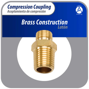 Appli Parts APWF-100BC Acople de Reduccion de compresion de laton de 1/4 pulg para filtro de agua en linea con conexion NPT macho de 3/8 pulg para tuberia de cobre o PVC Appli Parts APWF-100BC Acople de Reduccion de compresion de laton de 1/4 pulg para filtro de agua en linea con conexion NPT macho de 3/8 pulg para tuberia de cobre o PVC
