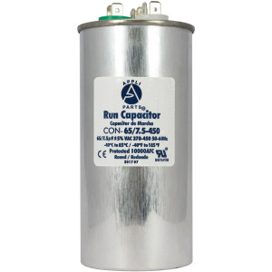 Appli Parts Condensador Capacitor de Marcha 65+7.5 Mfd uF (microfaradios) 370VAC o 450VAC CBB65 Universal Aire acondicionado y aplicaciones Redondo UL E476928 13.3cm Alto 5.7cm Ancho CON-65/7.5-450 Appli Parts Condensador Capacitor de Marcha 65+7.5 Mfd uF (microfaradios) 370VAC o 450VAC CBB65 Universal Aire acondicionado y aplicaciones Redondo UL E476928 13.3cm Alto 5.7cm Ancho CON-65/7.5-450