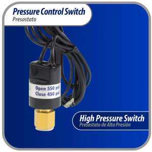 Appli Parts APPS-550450 Valvula Presostato R410 Alta, Abre 550 psi, Cierra 450 psi, 1 m Cable, SPST, 1/4 SAE Hembra, Reset Automatico, remplazo Universal para Aire Acondicionado Appli Parts APPS-550450 Valvula Presostato R410 Alta, Abre 550 psi, Cierra 450 psi, 1 m Cable, SPST, 1/4 SAE Hembra, Reset Automatico, remplazo Universal para Aire Acondicionado