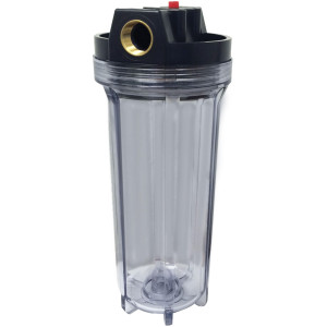 Appli Parts APWF-10T Filtro de Agua de 10 pulg color Transparente con Conector Hembra de 3/4 pulg de Bronce (No incluye el elemento filtrante) Appli Parts APWF-10T Filtro de Agua de 10 pulg color Transparente con Conector Hembra de 3/4 pulg de Bronce (No incluye el elemento filtrante)