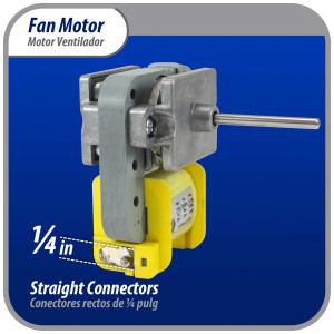 Appli Parts APFM-01W 8 W Motor Ventilador, 115 V, 50/60 Hz, 015 A, 3000 rpm, rotacion CCW, para Evporadores de Refrigeradoras Remplaza tipo Samsung, 01W, NUV-01W, RE-01WQSZE y otros
