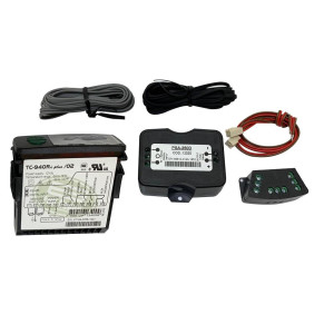 Full Gauge TC-940Ri Plus Controlador Electronico para Congelacion. 2 Sensores, 4 Salidas, 1 Entrada Digital, 12V y 110/220V con fuente transformador incluida, Compatible con Sitrad