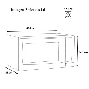 Mabe HMM70SW Horno Microondas 115V. Capacidad 20 L (0.7 pies cubicos) Blanco 700W Mabe HMM70SW Horno Microondas 115V. Capacidad 20 L (0.7 pies cubicos) Blanco 700W