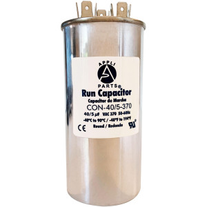 Appli Parts Condensador Capacitor de Marcha 40+5 Mfd uF (microfaradios) 370VAC CBB65 Universal Aire acondicionado y otras aplicaciones Redondo UL E476928 5cm Ancho 11.7cm Alto CON-40/5-370-R Appli Parts Condensador Capacitor de Marcha 40+5 Mfd uF (microfaradios) 370VAC CBB65 Universal Aire acondicionado y otras aplicaciones Redondo UL E476928 5cm Ancho 11.7cm Alto CON-40/5-370-R