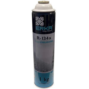 Erka R134a Gas Refrigerante 1 kg / 2.2 lbs Erka R134a Gas Refrigerante 1 kg / 2.2 lbs