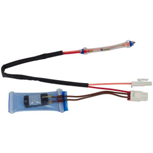 Appli Parts APBT-S4008FP Bimetal Termico Tipo Asiatico 3 Cables Abre 8C y Cierra -4C, Fusible 70C 2conectores, cables marron y marron,Referencia BIM-4008 / Termodisco