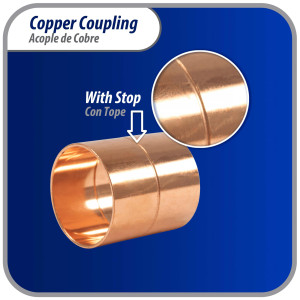 Appli Parts AP-A158 1-5/8 pulg Anillo de Cobre Accesorios de tuberia de cobre CxC Conexiones soldadas para aplicaciones de refrigeracion, aire acondicionado y plomeria Tuberia de cobre ACR y tipo L Appli Parts AP-A158 1-5/8 pulg Anillo de Cobre Accesorios de tuberia de cobre CxC Conexiones soldadas para aplicaciones de refrigeracion, aire acondicionado y plomeria Tuberia de cobre ACR y tipo L