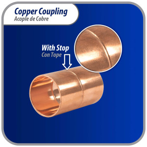 Appli Parts AP-A034 3/4 pulg Anillo de Cobre Accesorios de tuberia de cobre CxC Conexiones soldadas para aplicaciones de refrigeracion, aire acondicionado y plomeria Tuberia de cobre ACR y tipo L Appli Parts AP-A034 3/4 pulg Anillo de Cobre Accesorios de tuberia de cobre CxC Conexiones soldadas para aplicaciones de refrigeracion, aire acondicionado y plomeria Tuberia de cobre ACR y tipo L