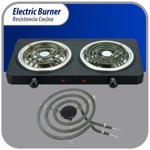 Appli Parts REC-136 Resistencia Cocina Estufa 3 Vueltas, 6 pulg, 110 V, Remplazo Universal SP111YA, TS3W6111, SU207, S36Y11-120V y otros 