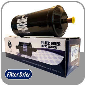 Appli Parts APFD-303S Filtro Secador 3/8 pulg para linea Liquido para Sistemas de Refrigeracion y aire acondicionado 303S ODF Soldable Universal Unidireccional 229mm Largo 76mm Ancho