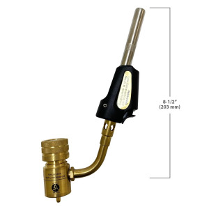 Appli Parts APHT-1S Soplete Boquilla de Soldar, Antorcha manual de un solo quemador con encendedor de arranque para soldadura fuerte con Mapp o punta giratoria de combustible de propano