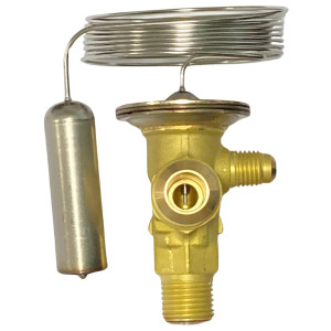 Danfoss 068Z3403 Cuerpo de Valvula de Expansion TE 2 para R404, R507A Ecualizacion Externa 3/8 x 1/2 x 1/4 Flare, Capacidad desde 1/6 hasta 4-1/2 tons, capacidad determinada por Orificio de venta separada, 068Z3555