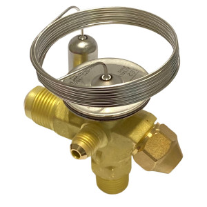 Danfoss 068Z3403 Cuerpo de Valvula de Expansion TE 2 para R404, R507A Ecualizacion Externa 3/8 x 1/2 x 1/4 Flare, Capacidad desde 1/6 hasta 4-1/2 tons, capacidad determinada por Orificio de venta separada, 068Z3555