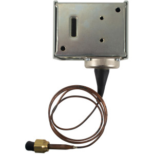 Ranco O10-1402 Presostato de Baja Sencillo, Presion 12 pulg HG a 50 psig, Diferencial de 5 a 35 psi, Capilar de 36 pulg, para sistemas de Refrigeracion