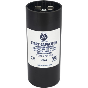 Appli Parts Condensador Capacitor Arranque 300-360 Mfd (microfaradios) uF 110-125 VAC remplazo universal para motores electricos de distintas aplicaciones 3.7cm Diametro 8.6cm Alto CON-300-110
