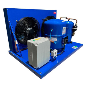 Danfoss OP-HGZ125D39Q Unidad Condensadora Microcanal 10HP MBP 230V/3Ph/60Hz R134a,R404A,R448A,R449A,R452A,R513A Lubricante POE 2 Ventilador con Compresor Reciprocante MTZ125-3 115N0318
