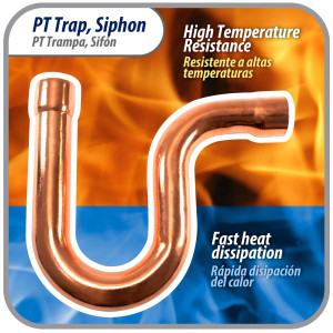 Appli Parts AP-PT078 Sifon de Cobre de 7/8 pulg Trampa de Aceite CxC Conexiones soldadas para aplicaciones de refrigeracion, aire acondicionado y plomeria Tuberia de Cobre ACR y tipo L Appli Parts AP-PT078 Sifon de Cobre de 7/8 pulg Trampa de Aceite CxC Conexiones soldadas para aplicaciones de refrigeracion, aire acondicionado y plomeria Tuberia de Cobre ACR y tipo L