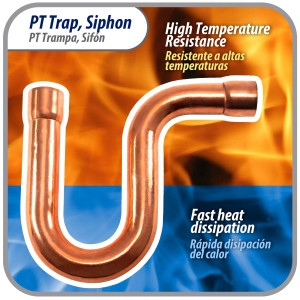Appli Parts AP-PT058 Sifon de Cobre de 5/8 pulg Trampa de Aceite CxC Conexiones soldadas para aplicaciones de refrigeracion, aire acondicionado y plomeria Tuberia de Cobre ACR y tipo L Appli Parts AP-PT058 Sifon de Cobre de 5/8 pulg Trampa de Aceite CxC Conexiones soldadas para aplicaciones de refrigeracion, aire acondicionado y plomeria Tuberia de Cobre ACR y tipo L