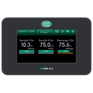 Interfaz Digital Full Gauge FG-HMI 4.3 
FG-HMI 4.3 se comunica con  RCK-862 plus a traves de conexion RS-485 Interfaz Digital Full Gauge FG-HMI 4.3 
FG-HMI 4.3 se comunica con  RCK-862 plus a traves de conexion RS-485