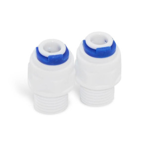 Appli Parts APWF-100PC Conectores Plastico de 1/4 de pulg para filtro de agua en linea APWF-100, el kit incluye dos unidades de conectores Appli Parts APWF-100PC Conectores Plastico de 1/4 de pulg para filtro de agua en linea APWF-100, el kit incluye dos unidades de conectores