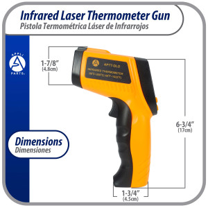 Appli Parts APTT-DLD Termometro Pistola Laser Infrarrojo -50 C a 550 C para aplicaciones de Refrigeracion y Calefaccion Appli Parts APTT-DLD Termometro Pistola Laser Infrarrojo -50 C a 550 C para aplicaciones de Refrigeracion y Calefaccion