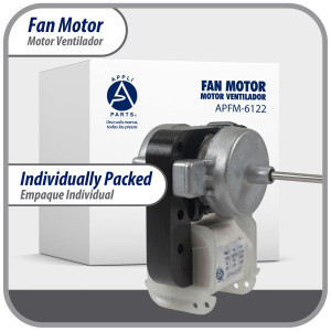 Appli Parts APFM-6122 8 W Motor Ventilador, 110 V, 50/60 Hz, 0.15 A, 3000 rpm, rotacion CCW remplazo Universal para Evaporadores numeros originales DAI6122 y otros