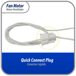 Appli Parts APFM-6122 8 W Motor Ventilador, 110 V, 50/60 Hz, 0.15 A, 3000 rpm, rotacion CCW remplazo Universal para Evaporadores numeros originales DAI6122 y otros