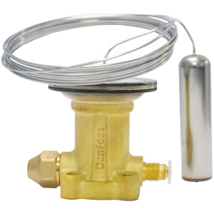 Danfoss 067B3347 Elemento TXV R404,R507, Flare, TE 12, Ecualizacion Externa 1/4 pulg, Tubo Capilar 300 mm, -40 a 10 C incluye 067B0577