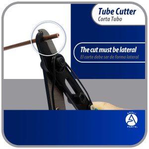 Appli Parts APT-TC157 Corta Tubo Capilar para Cobre, medidas hasta 1/8 de pulg o 3 Milim, para Profesionales y Bricolaje, sirve otros metales blandos