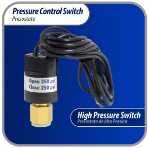 Appli Parts APPS-350250 Valvula Presostato R22 Alta, Abre 350 psi, Cierra 250 psi, 1 m Cable, SPST, 1/4 SAE Hembra, Reset Automatico, remplazo Universal para Aire Acondicionado Appli Parts APPS-350250 Valvula Presostato R22 Alta, Abre 350 psi, Cierra 250 psi, 1 m Cable, SPST, 1/4 SAE Hembra, Reset Automatico, remplazo Universal para Aire Acondicionado