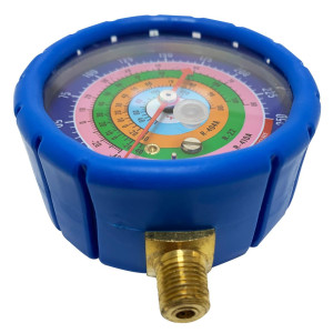 Appli Parts APMG-GA3L Esfera de Baja R134,R22,R404,R410 1/4 pulg SAE, Escala Presion psi, Escala Temperatura Fahrenheit
