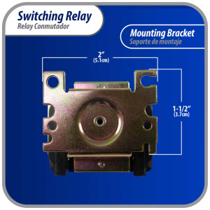 Appli Parts APSWR-341 Rele de conmutacion 90-341, uso general, DPDT, Doble Polo, Doble Tiro, bobina de 110 V, CA, para aplicaciones HVAC y otras instalaciones electricas generales Remplaza APSR-341