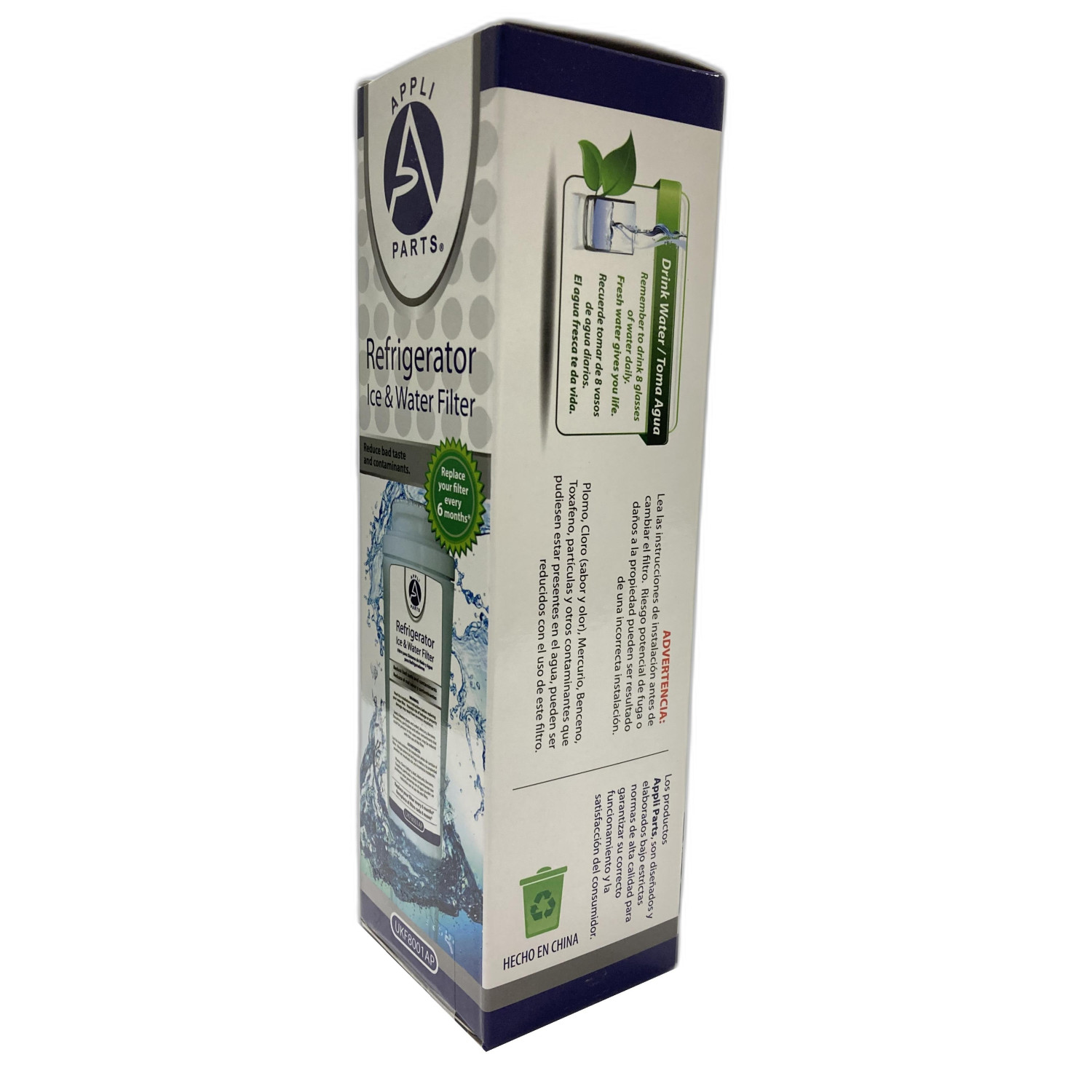 Appli Parts UKF8001AXXAP Filtro de Agua nevera refrigerador remplazo 9006, Everydrop EDR4RXD1 Filtro  4, UKF8001 W10790818 UKF8001AXX 4396395 67006470 W10790818 Appli Parts UKF8001AXXAP Filtro de Agua nevera refrigerador remplazo 9006, Everydrop EDR4RXD1 Filtro  4, UKF8001 W10790818 UKF8001AXX 4396395 67006470 W10790818