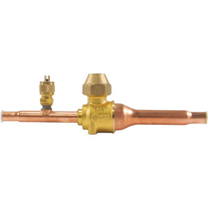 Appli Parts APBV-014 Valvula de Cierre 1/4 pulg tipo Bola de conexion soldable con puerto de servicio SAE de 1/4 de pulg presion maxima de trabajo 610 psi temperaturas de -30 C a 120 C longitud total 165.5 mm Appli Parts APBV-014 Valvula de Cierre 1/4 pulg tipo Bola de conexion soldable con puerto de servicio SAE de 1/4 de pulg presion maxima de trabajo 610 psi temperaturas de -30 C a 120 C longitud total 165.5 mm