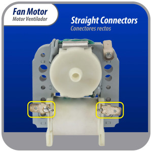 Appli Parts APFM-317 11.5 W Motor Ventilador, 110 V, 50/60 Hz, 0.21 A, 3000 rpm, rotacion CCW, para Evaporadores de Refrigeradores remplaza numeros de parte original WR60X30349, WR60X190, WR60X182 y otros