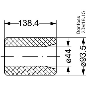 Danfoss 023U1392 Cartucho Nucleo Filtro Secador 48-DM para Sistemas DCR, Alta Capacidad de Humedad, incluye Sello, Compatible con DCR 0485 a 19217 y Carcasas 4-3/4 pulg, 023U1392, 023U1394