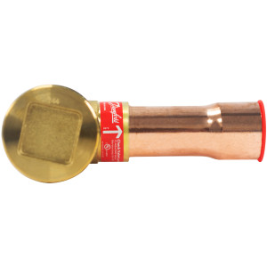 Danfoss 020-1020 NRV 22s, 7/8 pulg, 22 mm, Valvula de Retencion, ODF, Soldable, en Angulo AW, PS 46 bar, MWP 667 psig