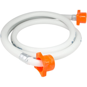 Appli Parts APIH-5934E2 Manguera 1.5m Entrada de Agua Lavadora conector 3/4 pulg Nylon Hembra Recto y Conector Hembra Codo de 90 grados con sellos, Blanca de PVC extra Resistente Appli Parts APIH-5934E2 Manguera 1.5m Entrada de Agua Lavadora conector 3/4 pulg Nylon Hembra Recto y Conector Hembra Codo de 90 grados con sellos, Blanca de PVC extra Resistente