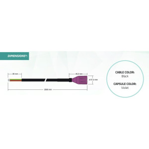 Full Gauge SB-56 Sensor de Temperatura y Humedad, 2.5 m (8.2 ft), Rango de Temperatura: -10 a 70 C (14 a 158F) y Humedad 10 a 85 HR. Compatible con MT-530E Super, MT-532 Super, TO-751B