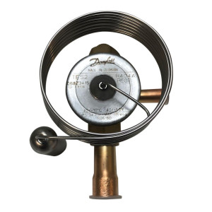 Danfoss 068Z3415 Cuerpo Valvula Expansion R404/R507, TES2, Baja Media Temperatura, Ecualizacion Externa,3/8 pulg Rosca x 1/2 pulg Soldable, -40 C a 10 C