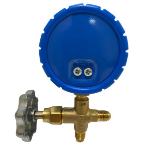 Appli Parts APMG-A3L Manometro Sencillo Baja presion R134/R22/R404/R410 analogo con escala de temperatura en Fahrenheit y conexiones de 1/4 de pulg