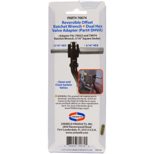 Uniweld 70074 Llave Ratchet, 3/16 y 1/4 pulg apertura cuadrada, 3/8 y 5/16 pulg apertura Cuadrada, con Adaptador Dual para Valvula exagonal de 3/16 y 5/16 Uniweld 70074 Llave Ratchet, 3/16 y 1/4 pulg apertura cuadrada, 3/8 y 5/16 pulg apertura Cuadrada, con Adaptador Dual para Valvula exagonal de 3/16 y 5/16