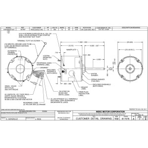 US Motors 3738H 1/2 Hp Mojave 1075 rpm, 6 poles, 1 shaft, TEAO Enclosure, 1 speed, 5.6 diameter, CW/CCW, 460 V, 60 hz, 1 ph, 10 mfd/370 VAC Run Capacitor K055WGF0947014B
S81-260