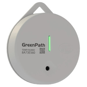 Full Gauge GreenPath Sensor portail de Temperatura y Humedad Temp -20 a 60C, Hum 100, Bluetooth BLE, Usa pilas AAA